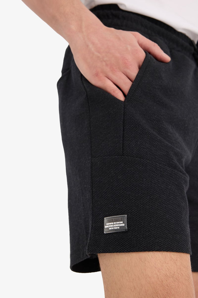 DeFacto Black Man Slim Fit Super Skinny Hem Shorts Casual - Image 5